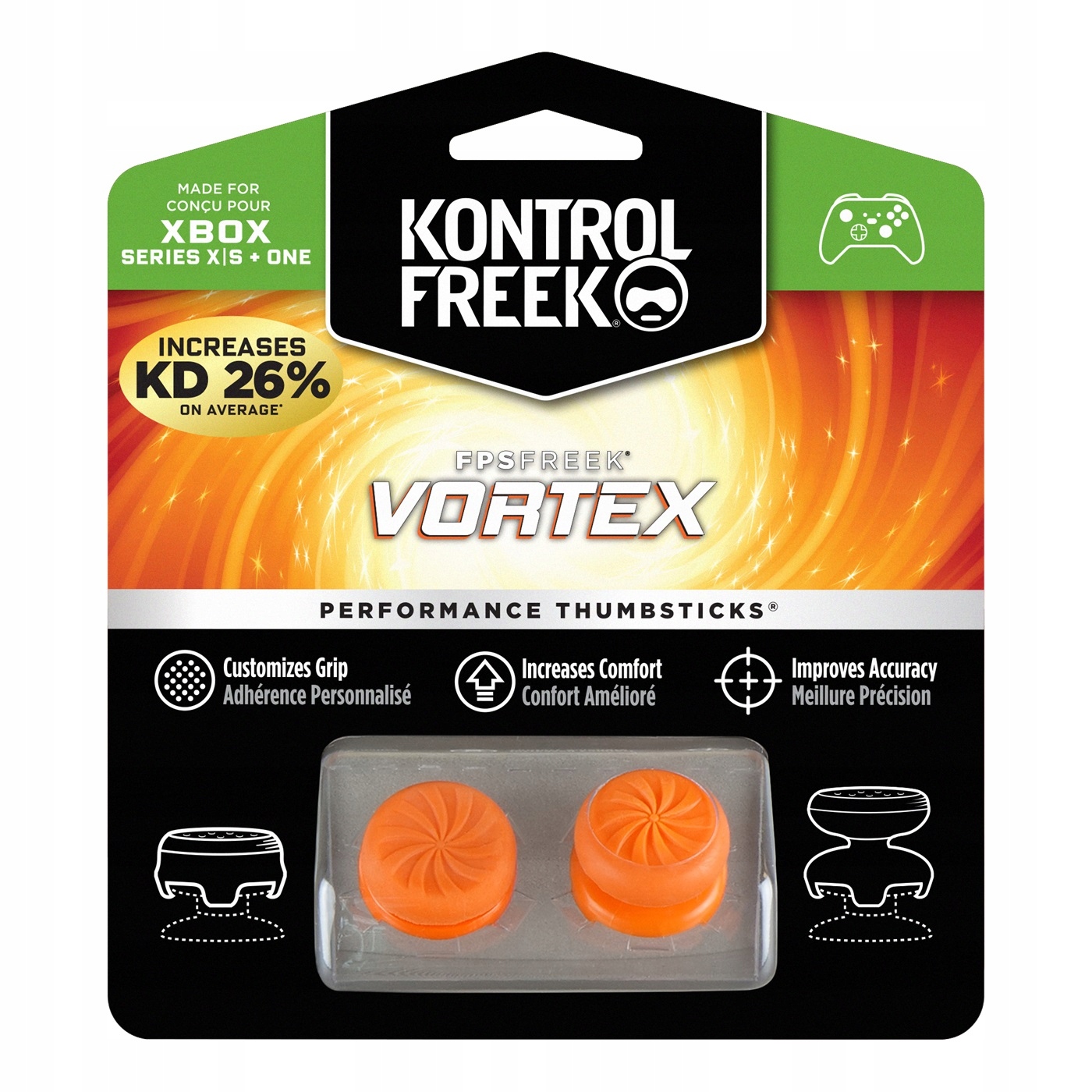 Nakładki gumki KontrolFreek Fps Freek Vortex do Xboxa