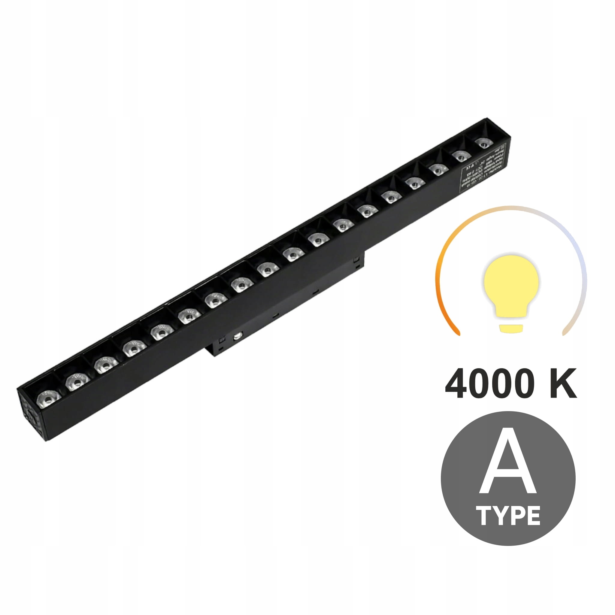 Reflektor Liniowy Grille 18W 4000K Neutralna Smart Track 48VDC