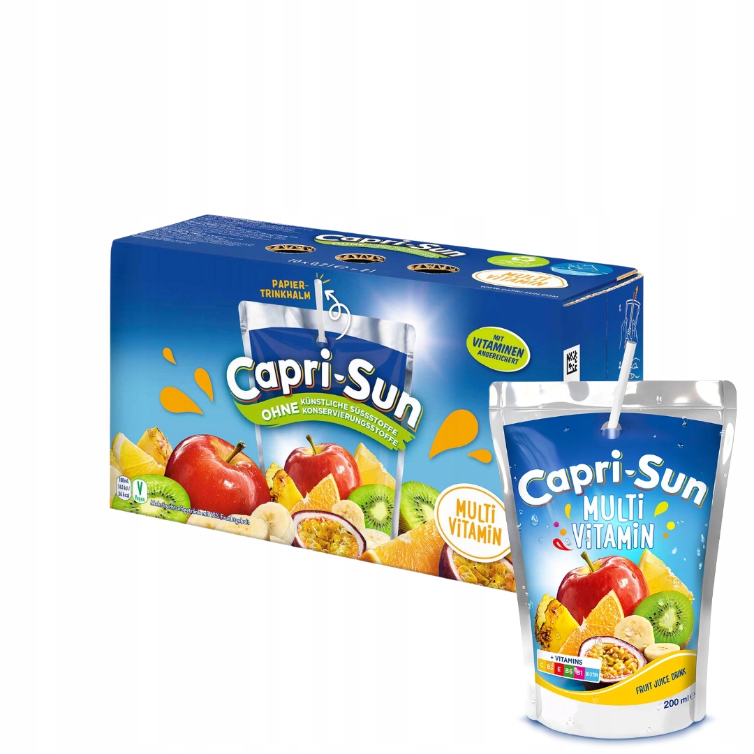 Napój Capri Sun Multivitamin Soczki 200 ml x 20 sztuk Pojemność 200 ml