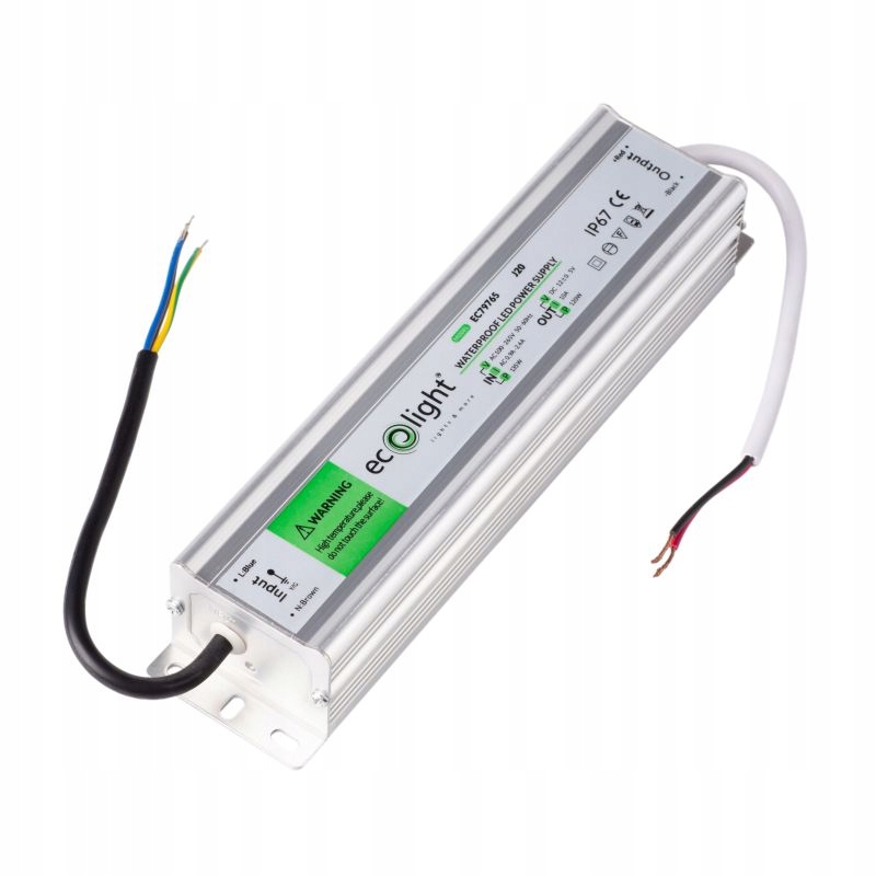 Zasilacz 12V LED 120W 10A Hermetyczny Wodoszczelny