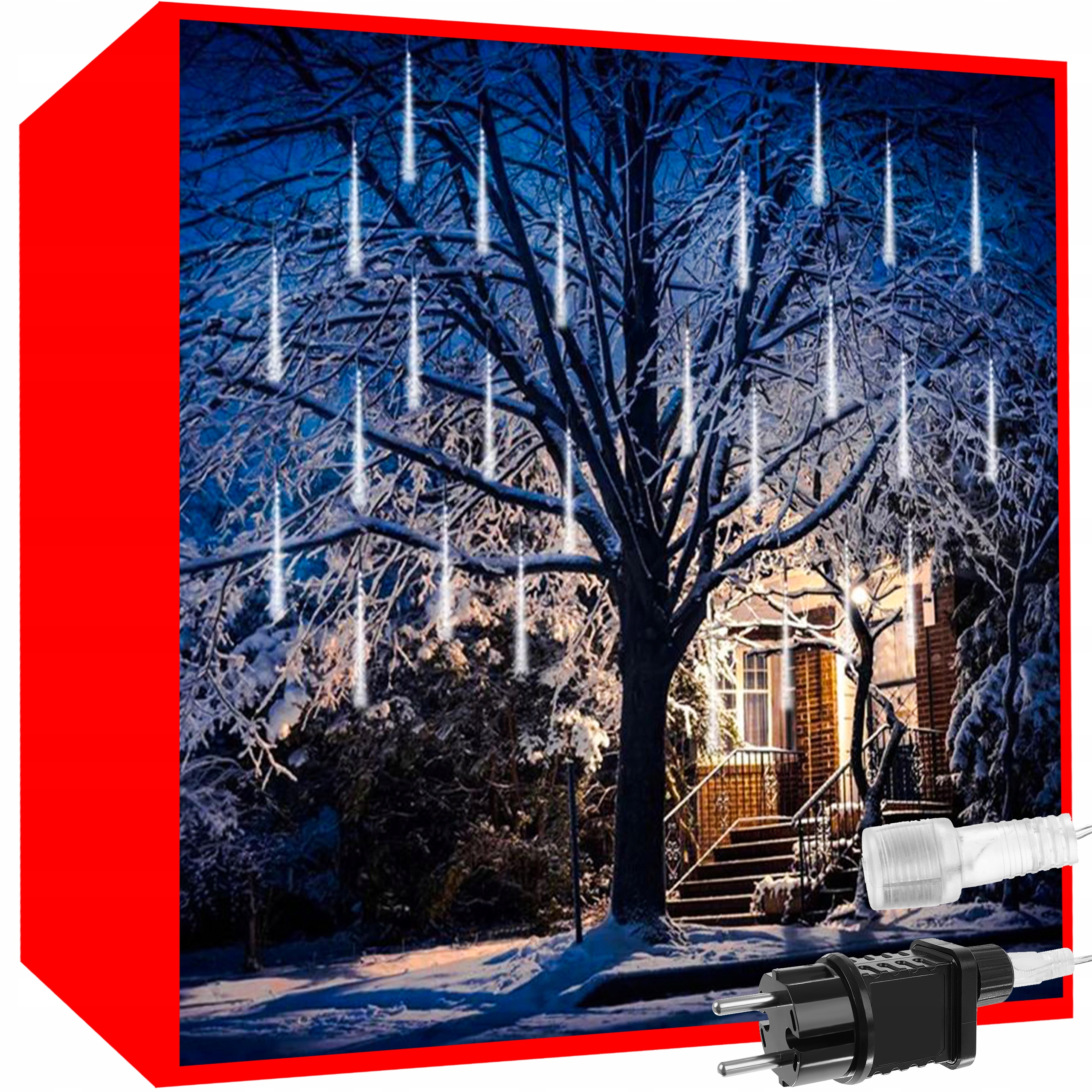 

Lampki Led Meteory Sople Padający Śnieg 50cm IP44