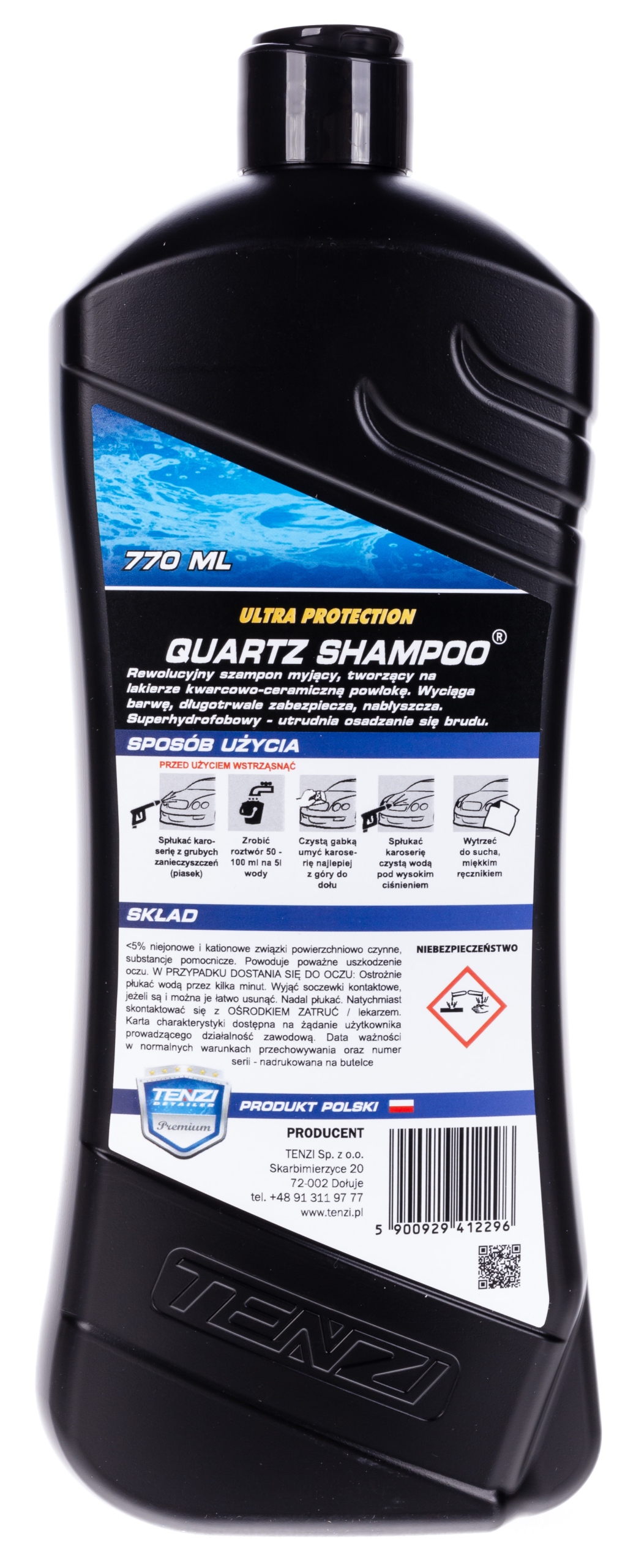 TENZI DETAILER QUARTZ SHAMPOO POWŁOKA KWARCOWA Pojemność opakowania 770 ml