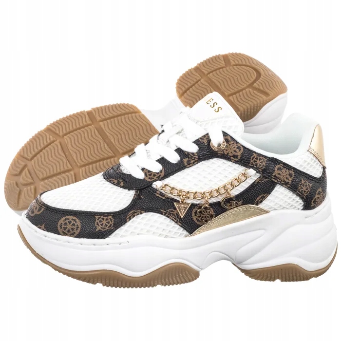 Dámské sportovní tenisky Guess Harpaa Flphar White Bílé