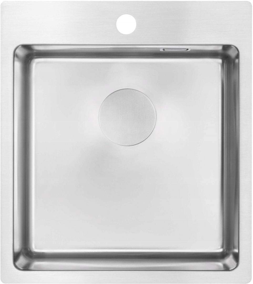 Ocelový dřez 1-komorový