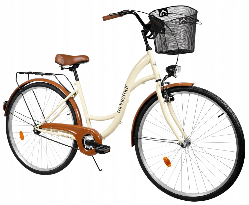 Rower Miejski Montemar Damka 28 cali Damski Retro Kremowy Polski Producent