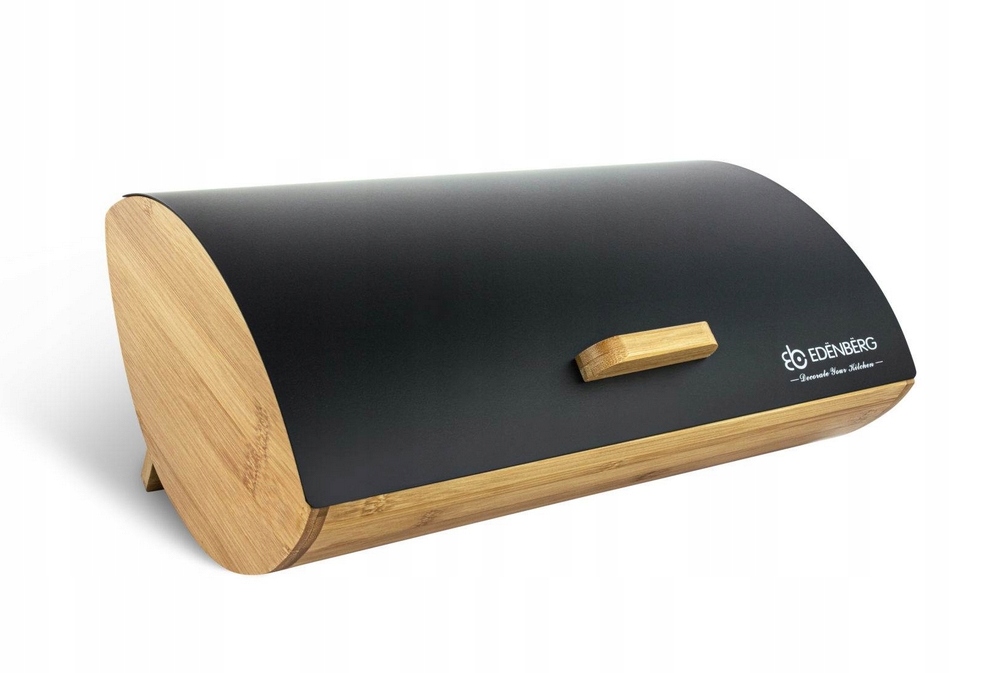 

Chlebak Bambusowy Pojemnik Pokrywa Stalowa EB-122