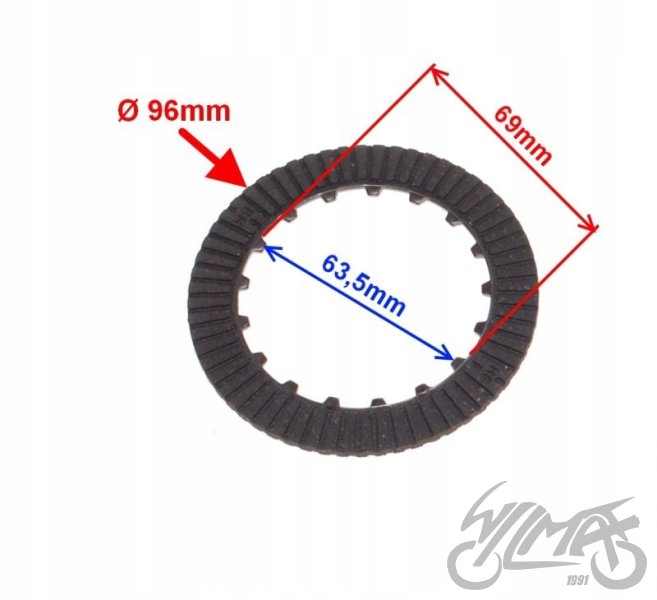 TARCZA SPRZĘGŁA 2SZT/KPL 4T Producent WZMOTO