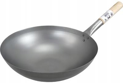 WOK BLASZANY O ZAOKRĄGLONYM DNIE Z DREWNIANĄ RĄCZKĄ 35cm Jade Temple EAN (GTIN) 4316734170572