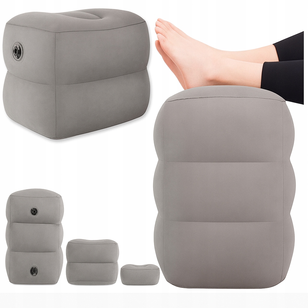 PODNÓŻEK DMUCHANY DO SAMOCHODU KOMFORTOWA PODUSZKA POD NOGI PODRÓŻNA