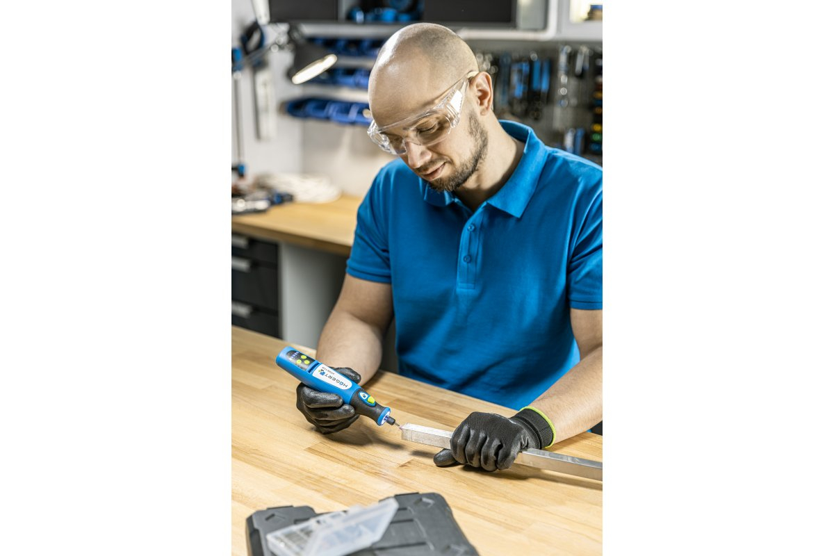 Polo bawełniane, niebieski, 3XL Hogert Marka Hoegert Technik