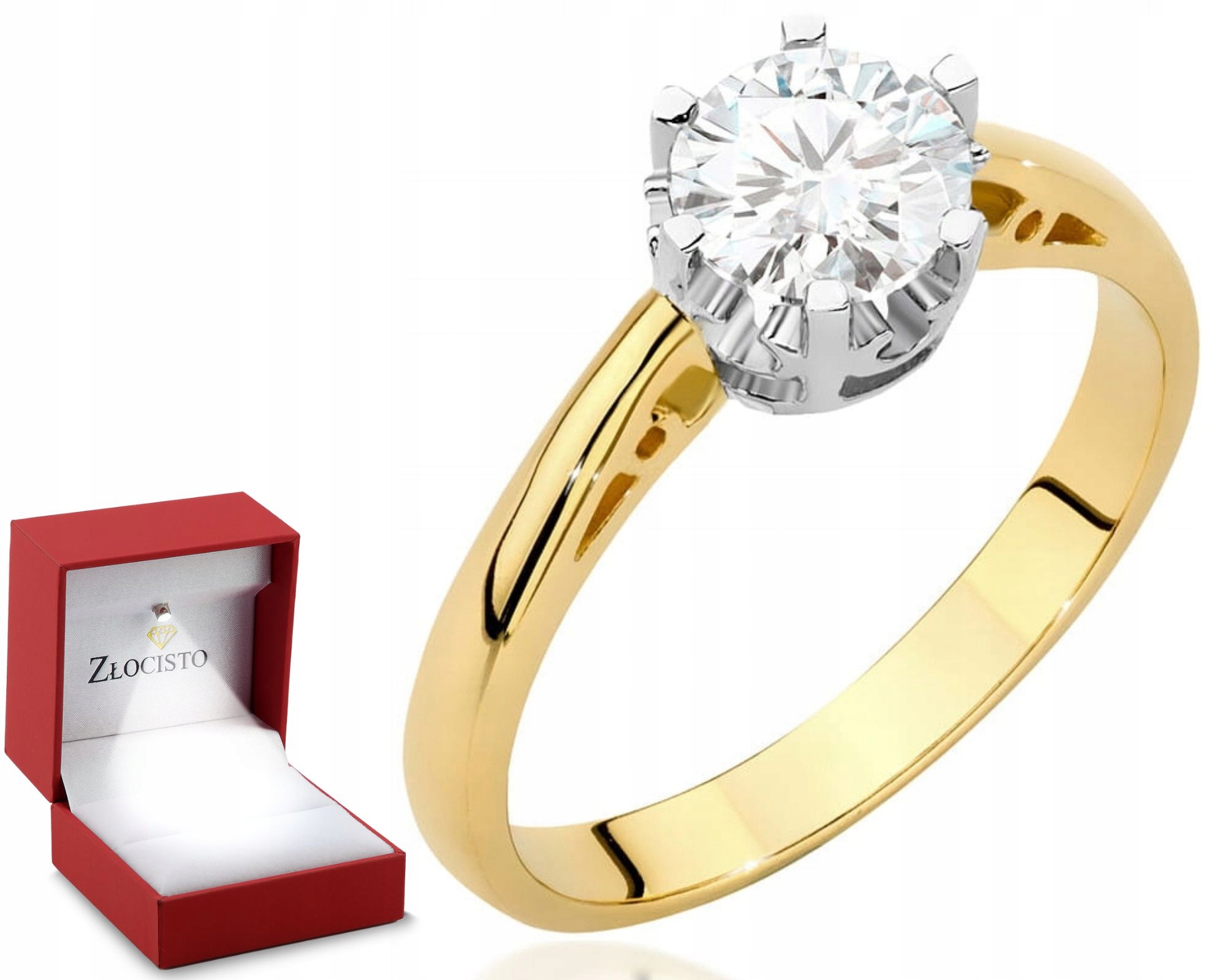 Zlatý Prstýnek Diamant Briliant Gravírování