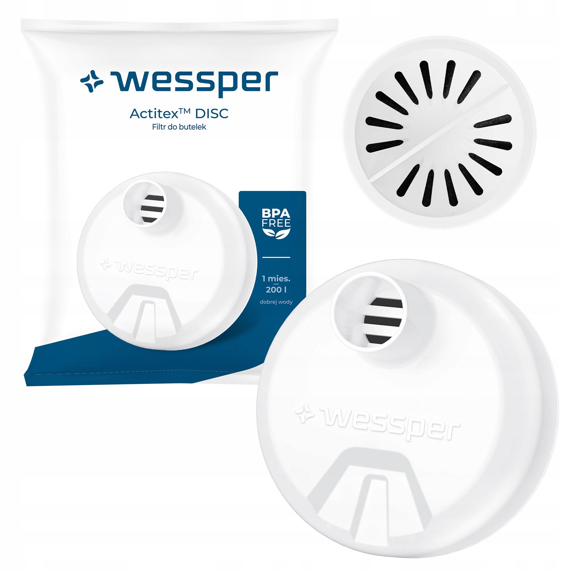 Filtr Wessper Actitex Disc do butelki Wessper B2 B4 Activemax 0,5l