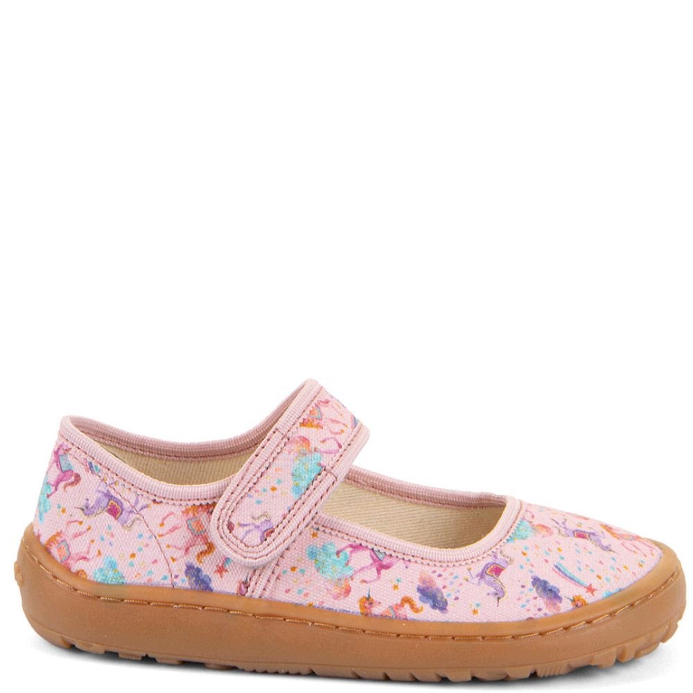 Froddo Canvas Pink G1700447 kapcie dziewczęce barefoot baleriny 34