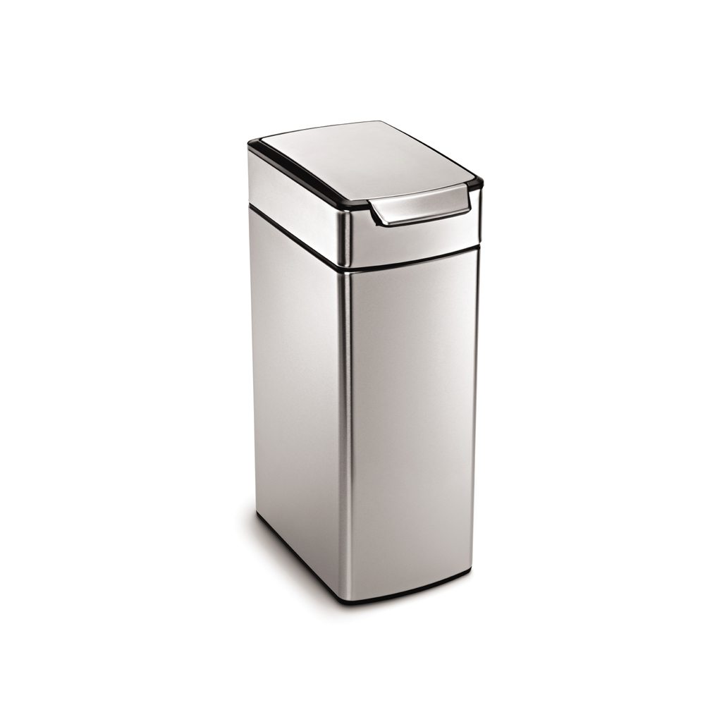 simplehuman Touch-bar Slim Kôš na odpadky 40 l Strieborný