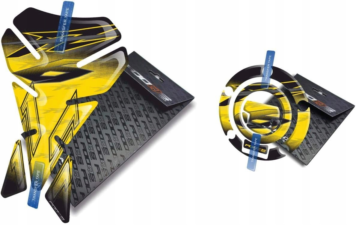 Tank-pad Cap-pad V1 od společnosti Fooqs pro Yamaha FZ-6 Žlutý