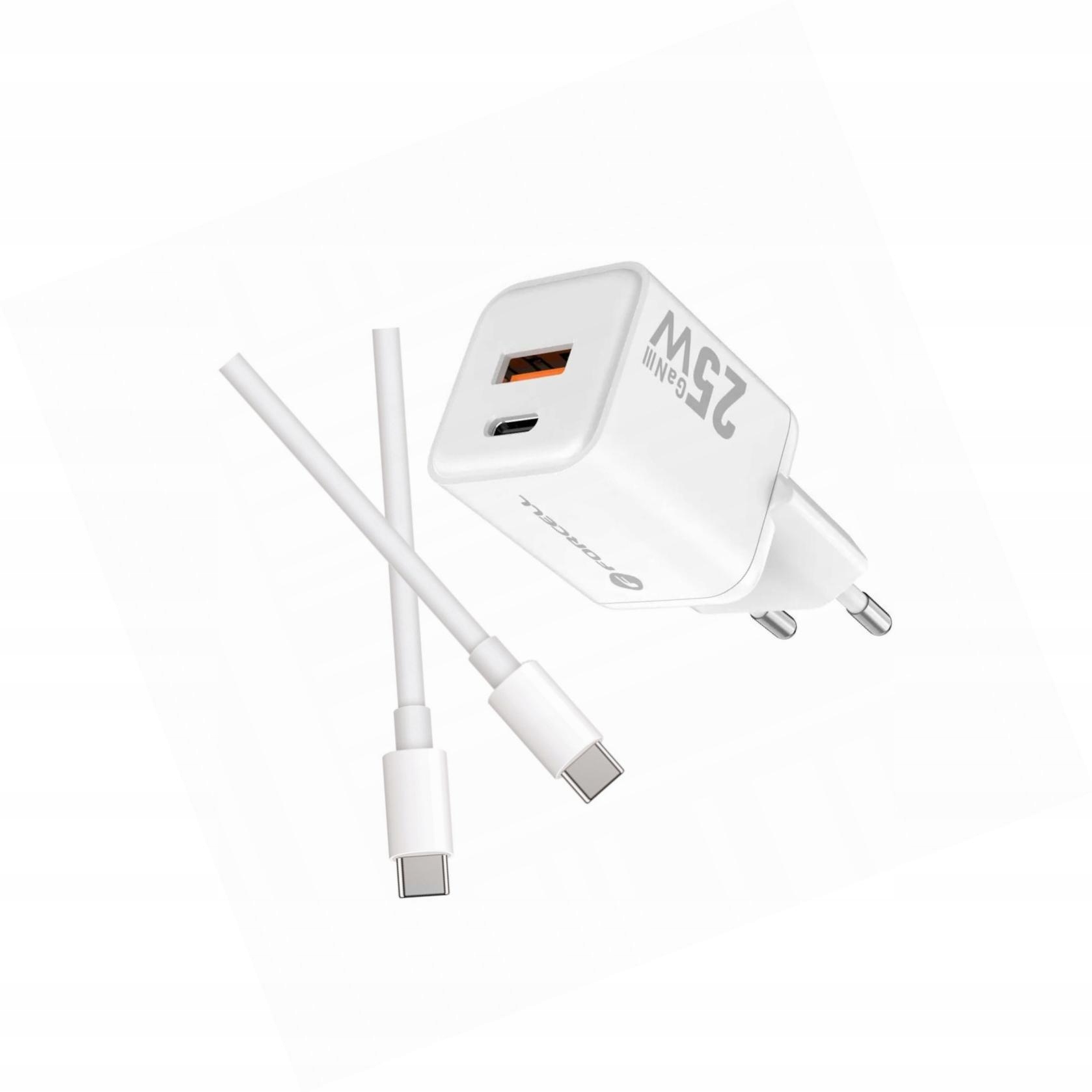 Szybka ładowarka Gan 25W 2 porty z kablem Usb-c do Samsung Galaxy S20 Fe
