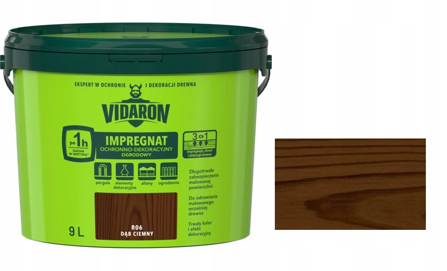 

Vidaron Impregnat Ogrodowy 9L R06 Dąb Ciemny