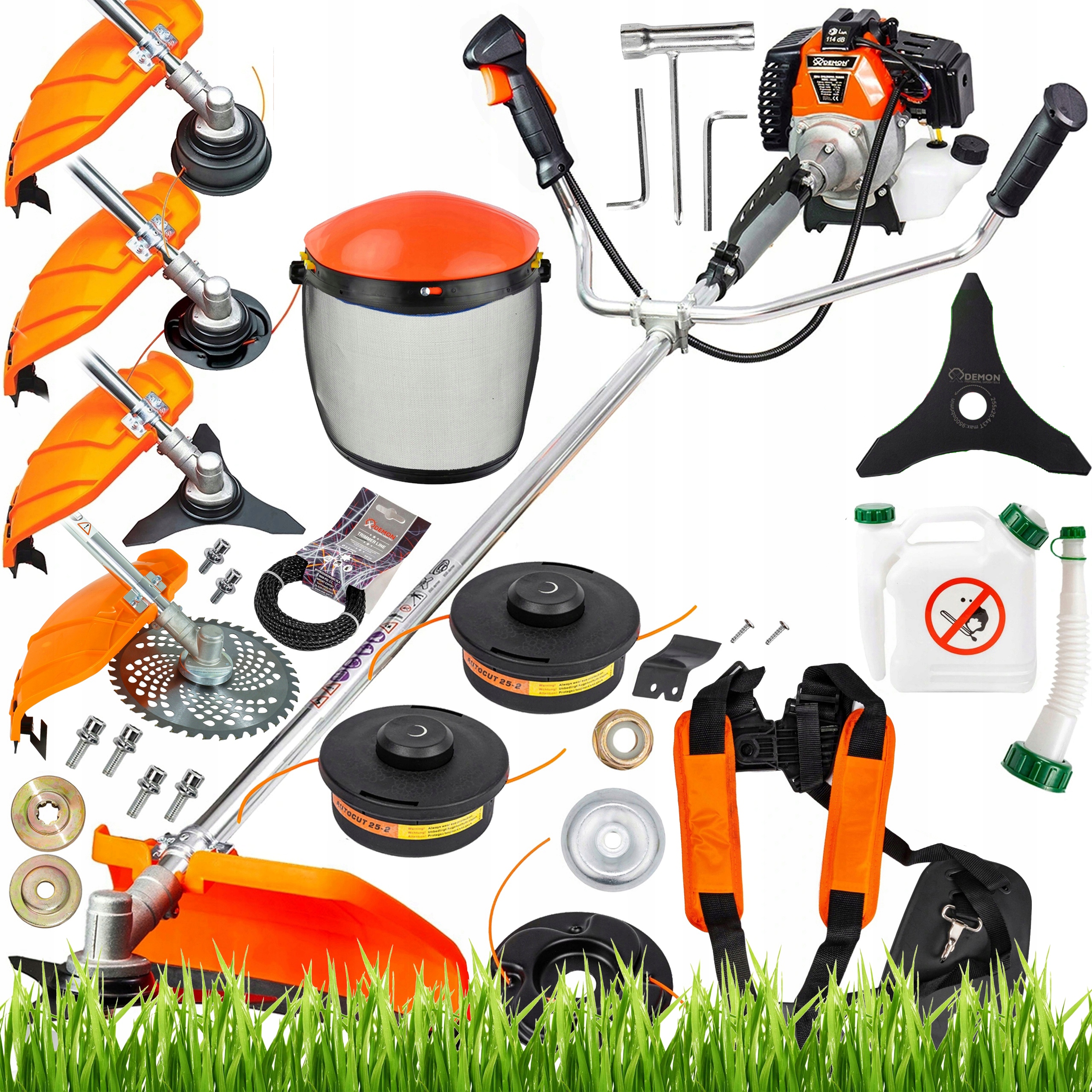 KOSA SPALINOWA KOSIARKA PODKASZARKA WYKASZARKA TARCZA SZELKI MASKA