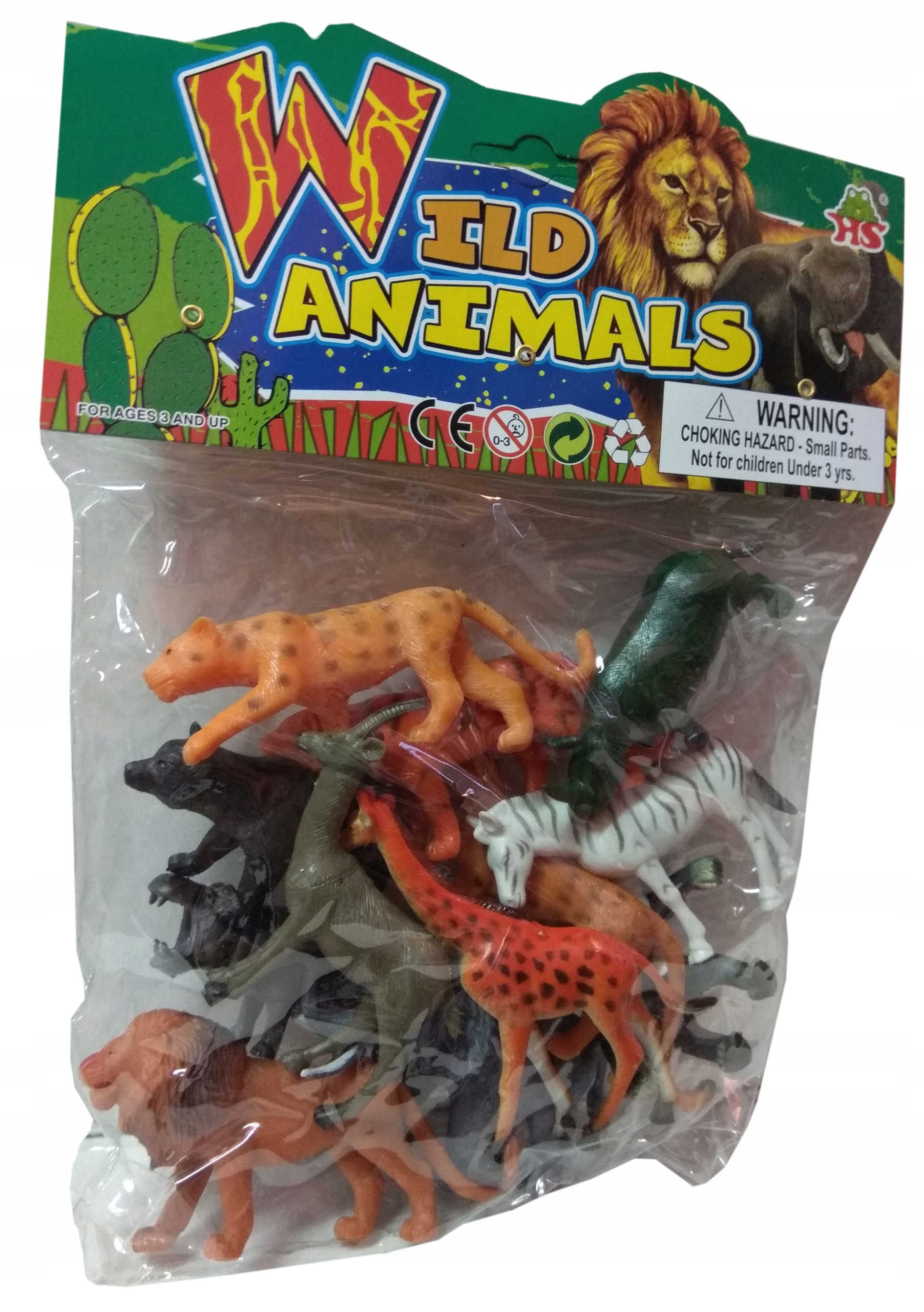 

zwierzęta dzikie 10cm 12szt hipo