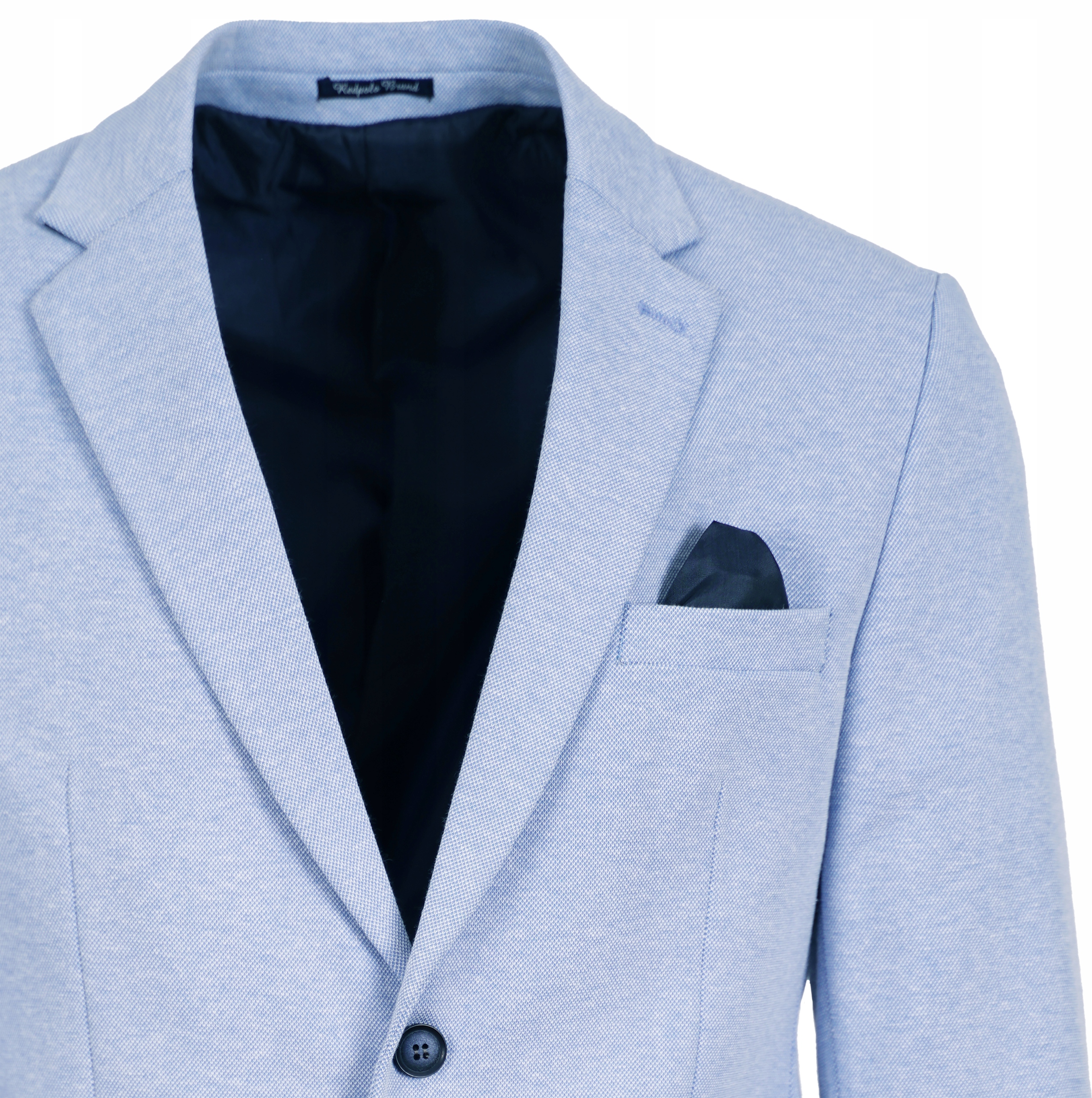 MARYNARKA MĘSKA NIEBIESKA ELEGANCKA WIZYTOWA CASUAL TURECKA NA KOMUNIĘ 48