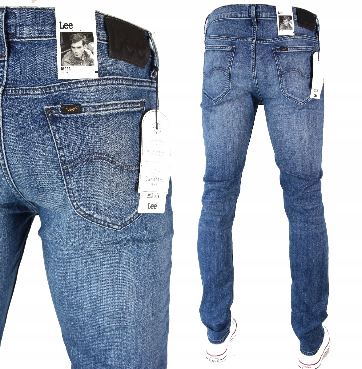 

Lee Rider Jeans Spodnie Slim Blue Days _W38 L34