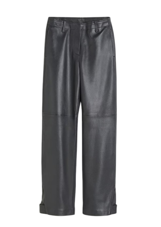 Dámské kožené kalhoty typu biker H&m velikost 40, černé