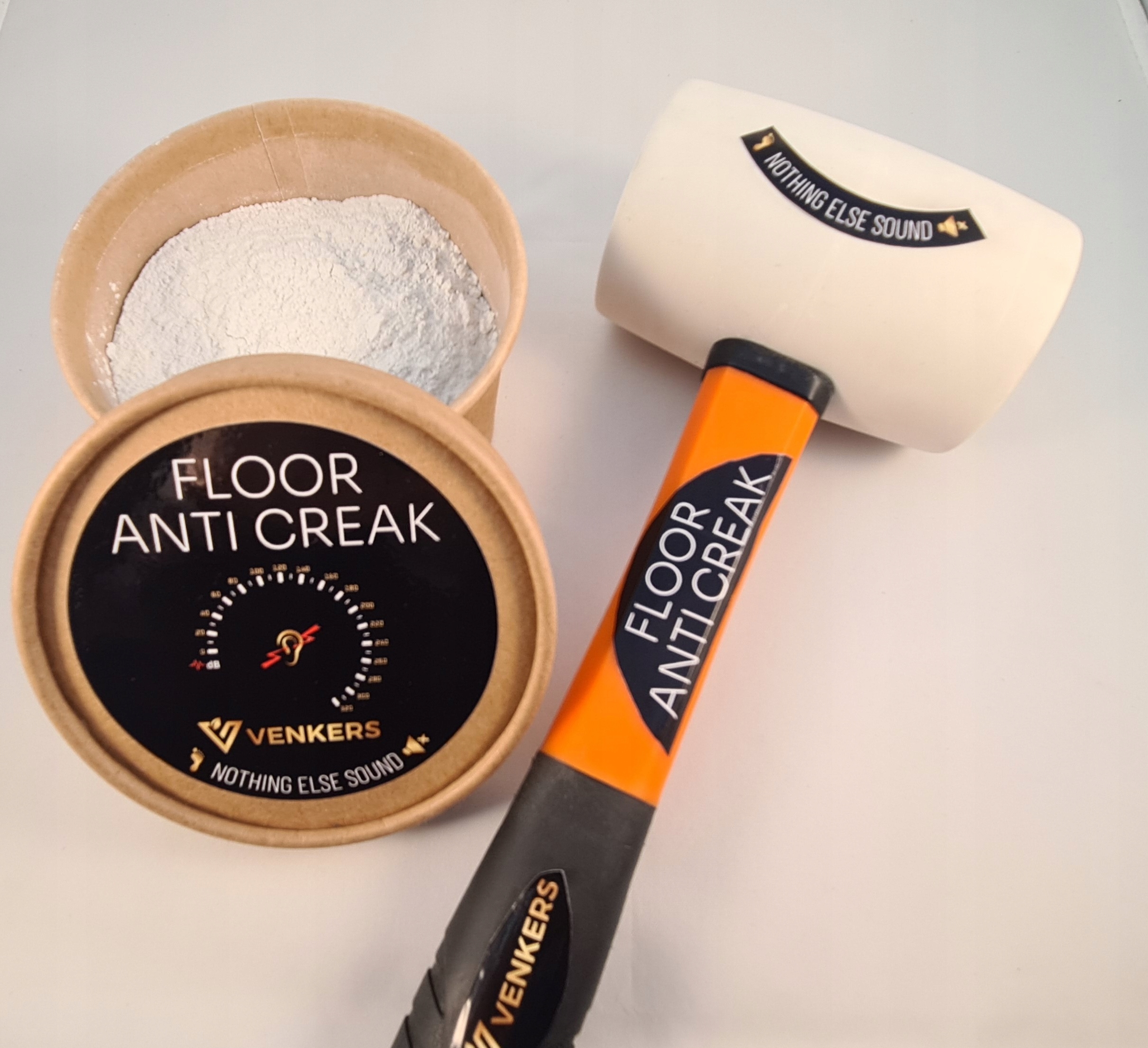 STOP Skrzypienie Podłóg + MŁOTEK Gumowy Gratis