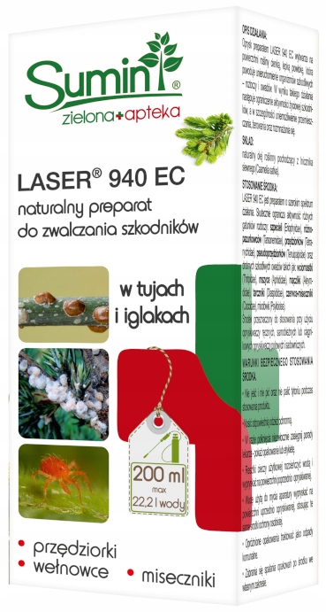

Sumin Środek owadobójczy Laser 940 Ec tuje 200 ml