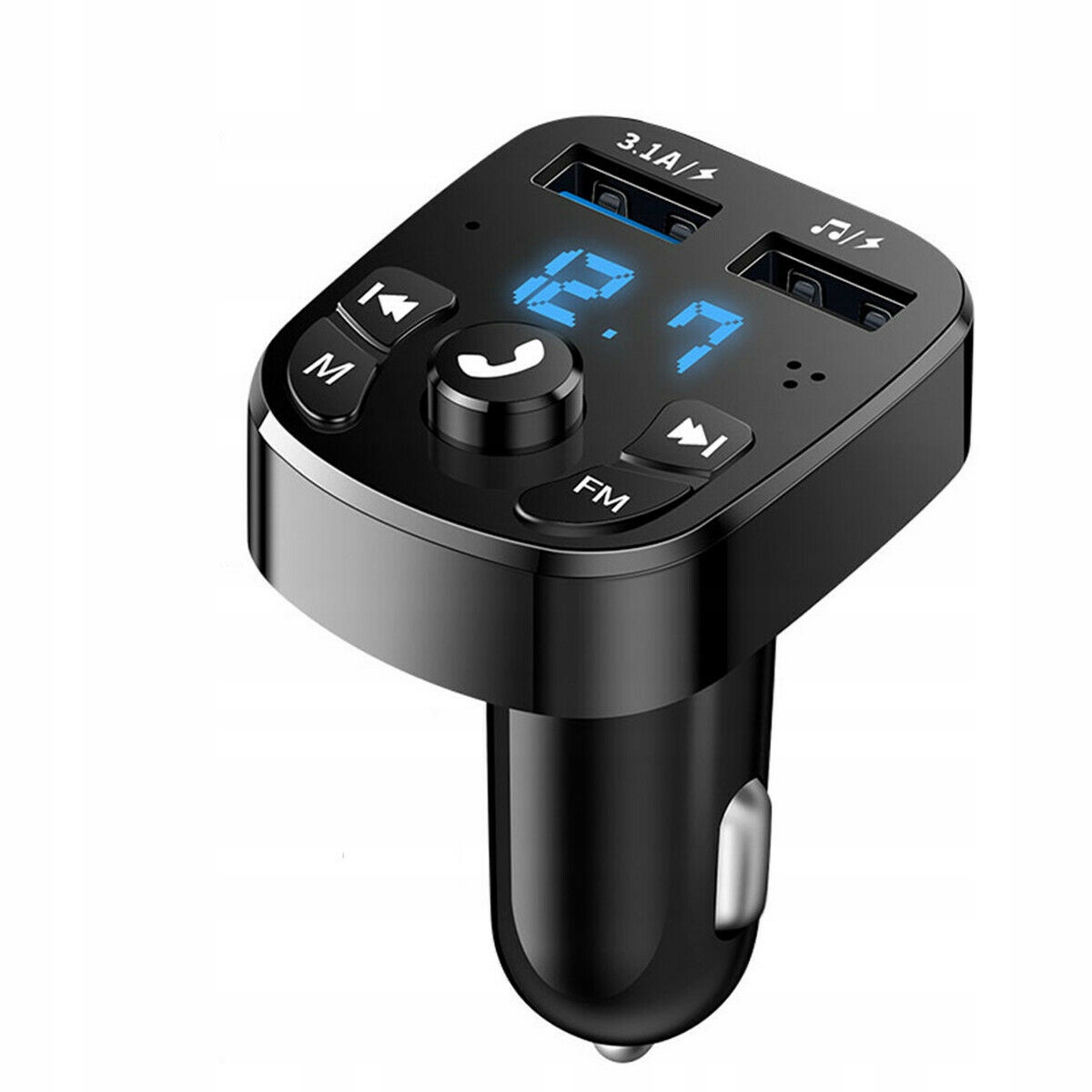 TRANSMITER FM BLUETOOTH ŁADOWARKA USB 3.1A QC 3.0 Stan opakowania oryginalne