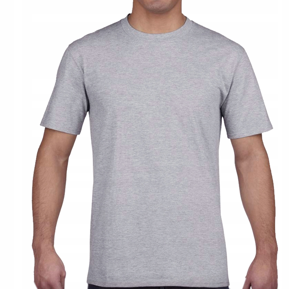 

Koszulka 100% Bawełniana XL Szara Męska T-shirt