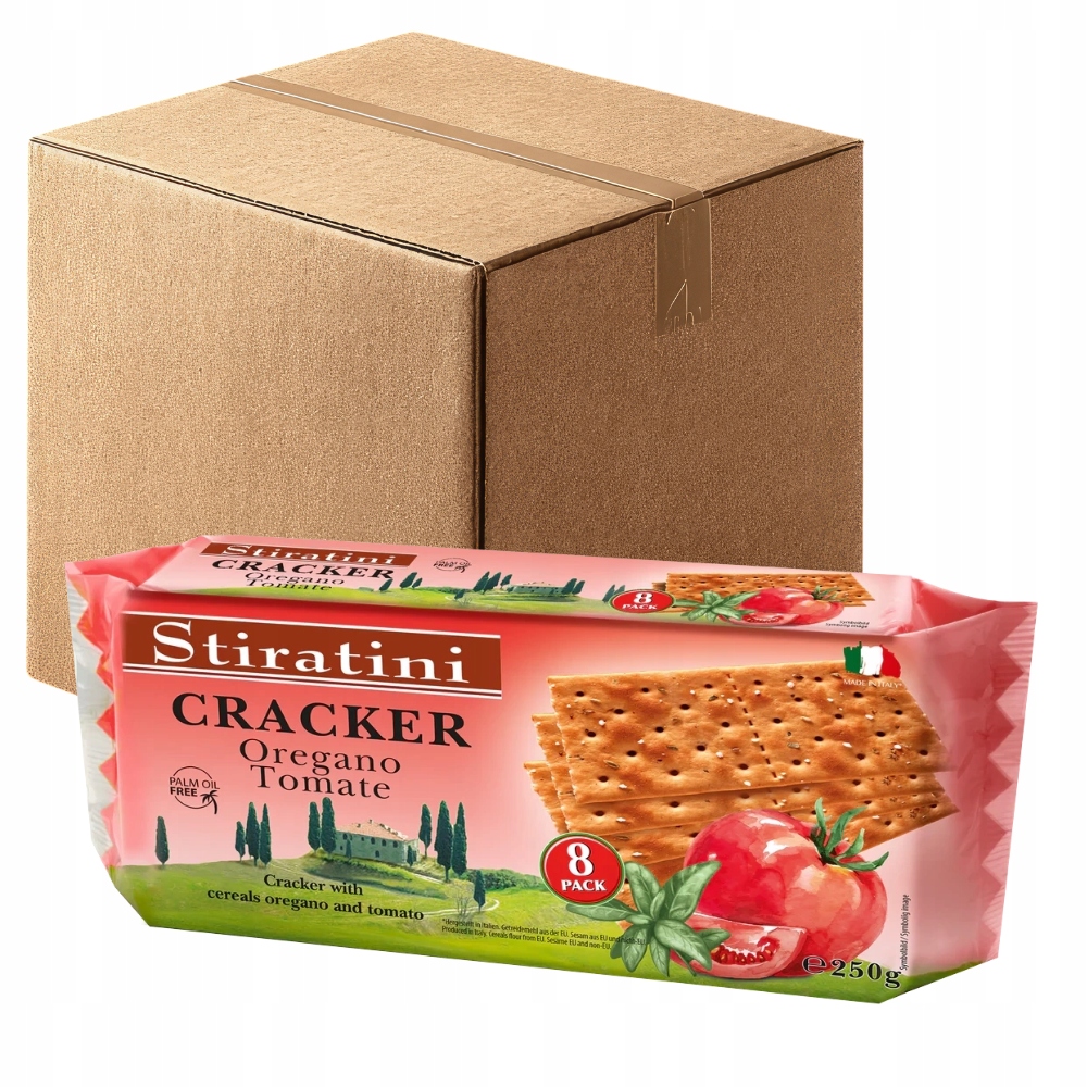 Levně Stiratini Krekry Oregano & Rajče 12x250 g