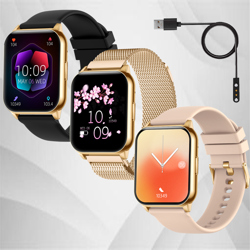 SMARTWATCH ZEGAREK DAMSKI Z FUNKCJA ROZMOWY SPORT ZDROWIE ZLOTY DAMSKIE Stan opakowania oryginalne