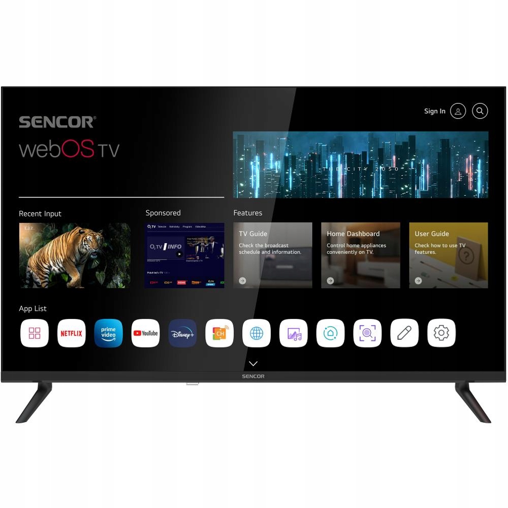Led Smart webOS televize Sencor Sle 32S830MB 32" Tv Hd Ready