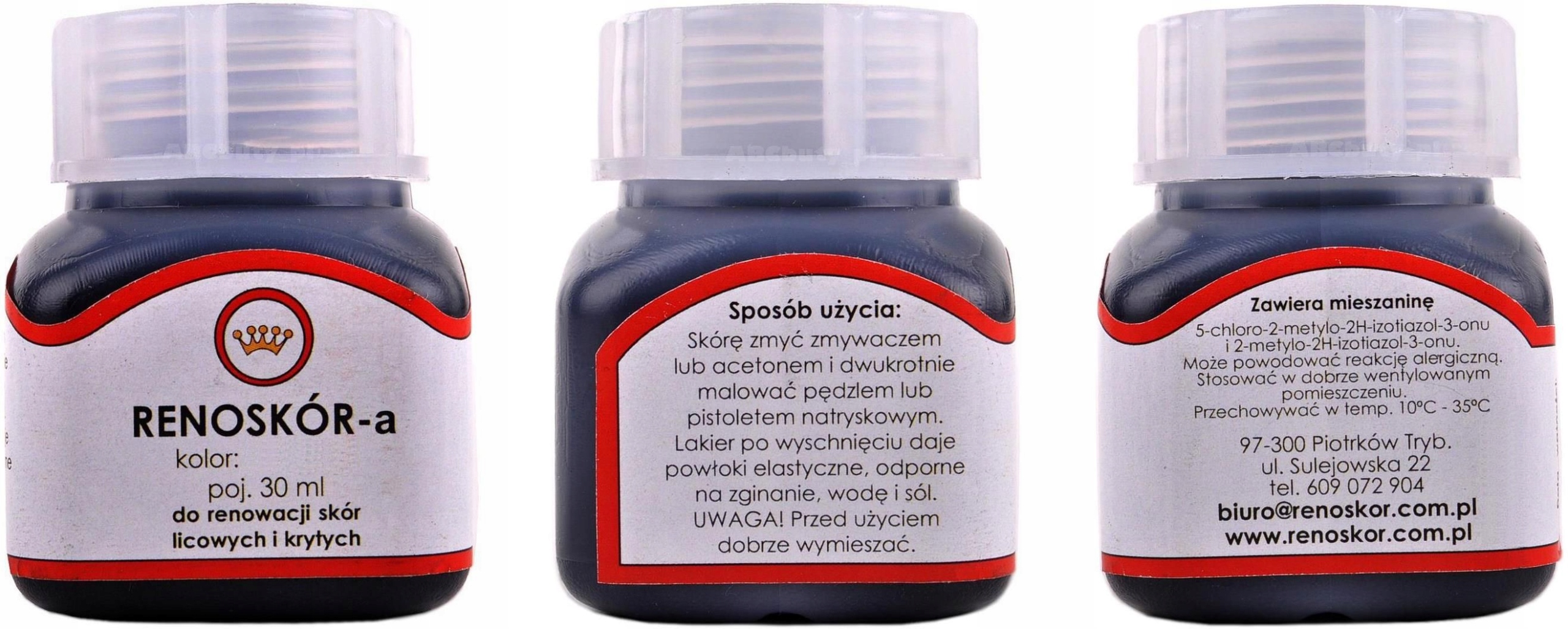 G10-01 BEZBARWNA MATOWA FARBA DO OBUWIA ODZIEŻY 30 Model Wilbra do skóry RENOSKÓR