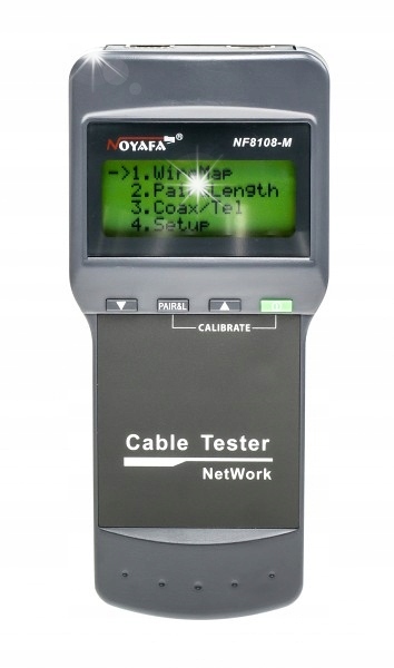 Tester okablowania sieci LAN RJ45 LCD 8 terminatorów Noyafa NF-8108M