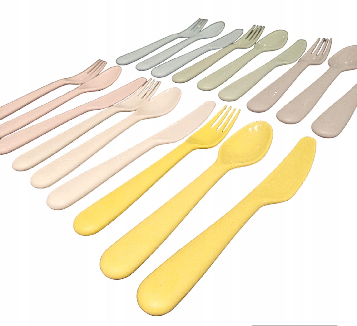 IKEA SZTUĆCE PLASTIKOWE KALAS DLA DZIECI PLASTIK 6 KOMPLETÓW