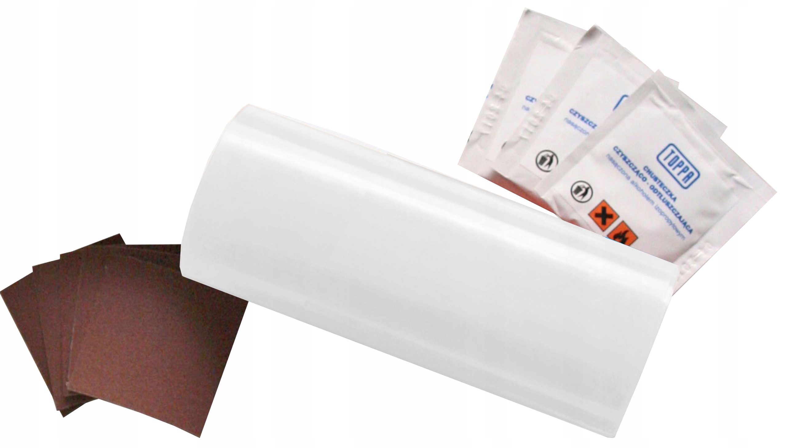 Zestaw Naprawczy Do Łatania Plandek 220x10cm BIAŁY