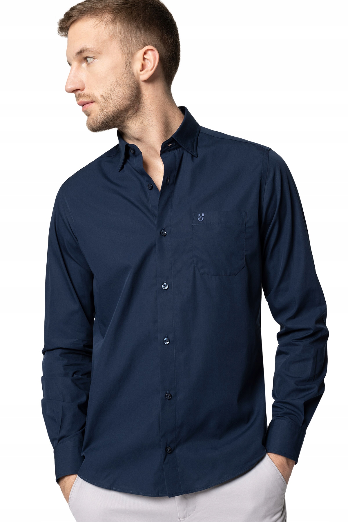 Koszula Męska Granatowa Próchnik PM4 M