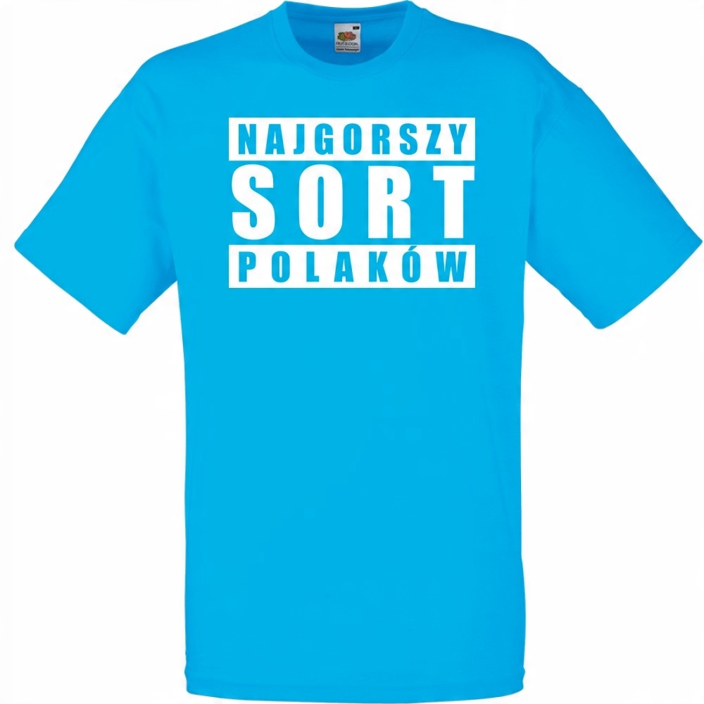 

Koszulka z nadrukiem Gorszy Sort Polaków M lazurow