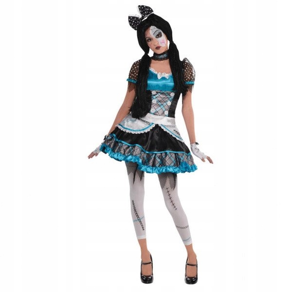 Strój Lalka Lalki Lala Pęknięta Halloween 170