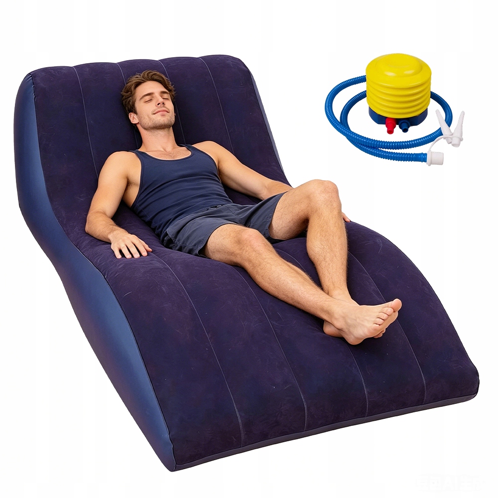 Air Sofa Fotel Ogrodowy Dmuchany Nadmuchiwana Rozkładana 2W1 Na Ogród Taras