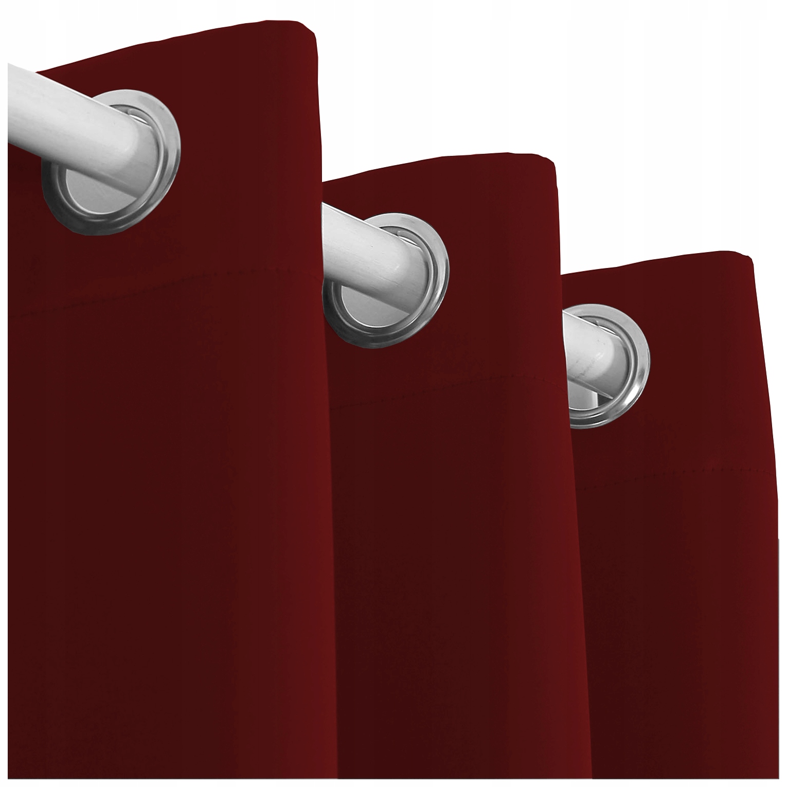 ZASŁONY MATOWE ZASŁONA PRZELOTKI 145x250 bordowy