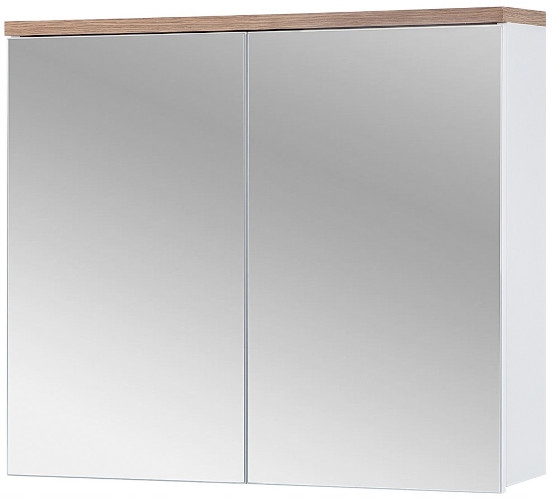 

Szafka Łazienkowa Z Lustrem 80 CM Bali White 841