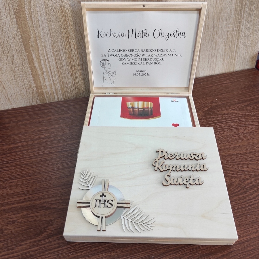 Podziękowanie I Komunia Święta BABCI CHRZESTNYCH Rodzaj inny