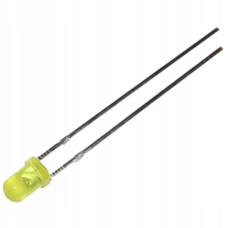 

Dioda Led 3mm żółta yellow dyfuzyjna x10szt.