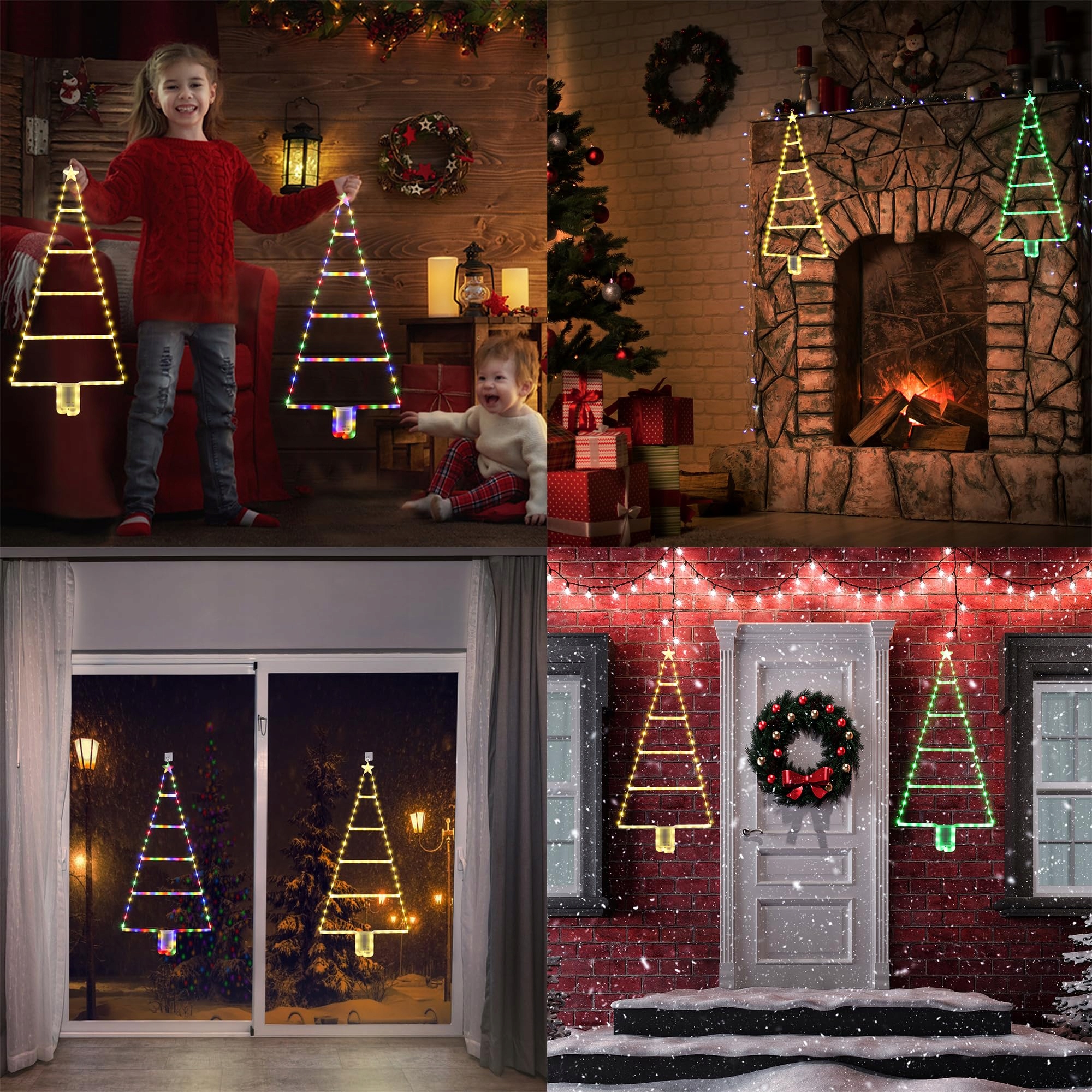 MOXLED WODOODPORNA DEKORACJA ŚWIETLNA CHOINKA LED NA BATERIE 81CM 8 TRYBÓW — miniatura 5