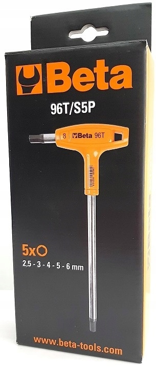 

Zestaw klucze imbus rękojeść Beta 96T/S5P 2,5-6