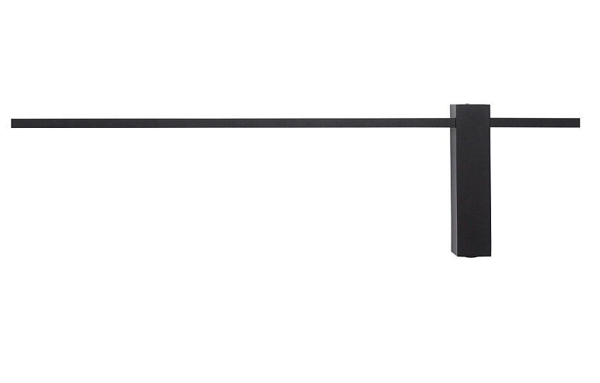 Nástenné svietidlo s vypínačom, moderná čierna lampa na stenu do obývačky Motive M