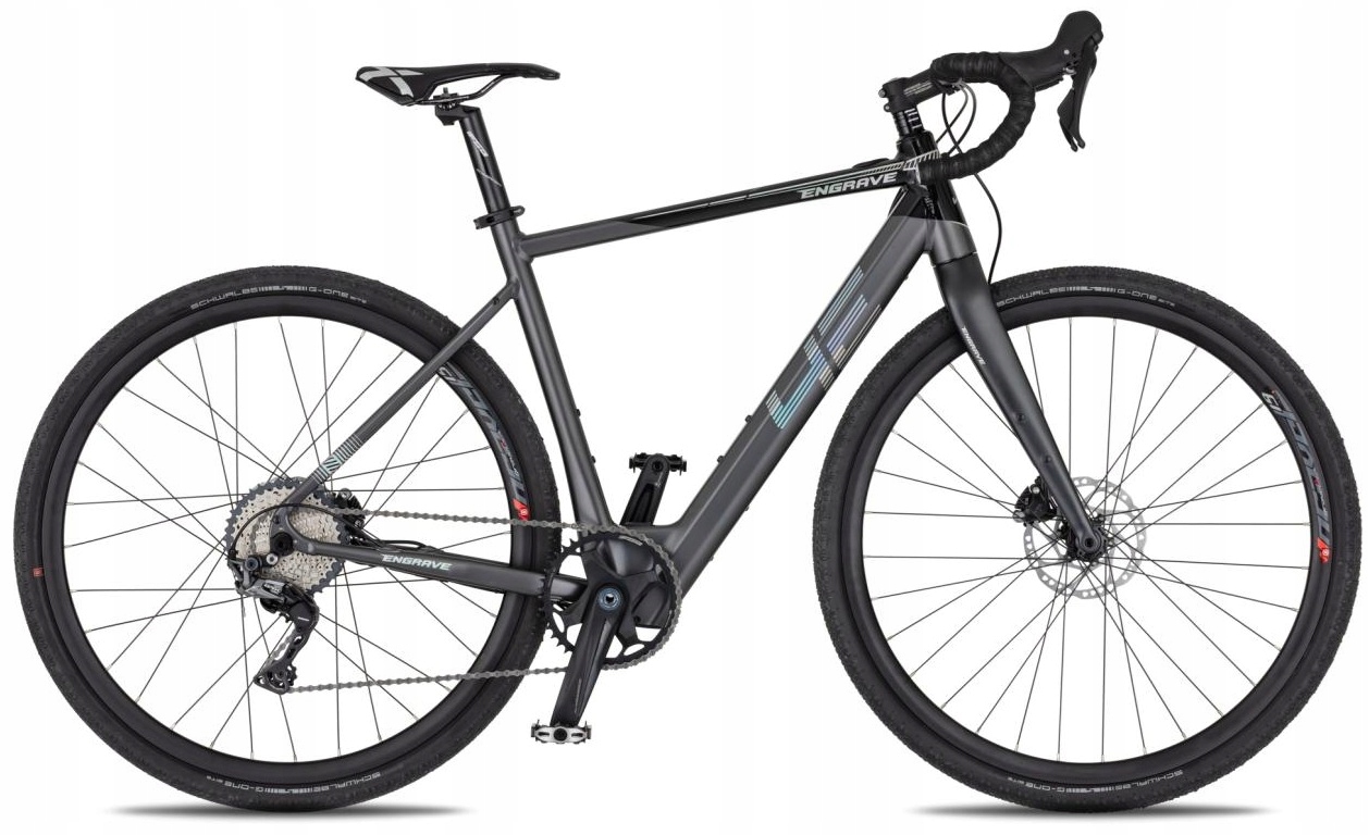 Rower Elektryczny Gravel Damski Meski Miejski Szosa Szosowy 4EVER Engrave