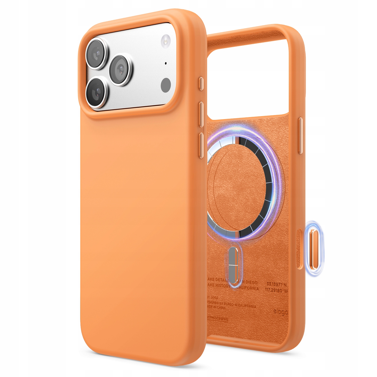 Silikonové Pouzdro s MagSafe Elago pro iPhone 17 Pro Max Orange